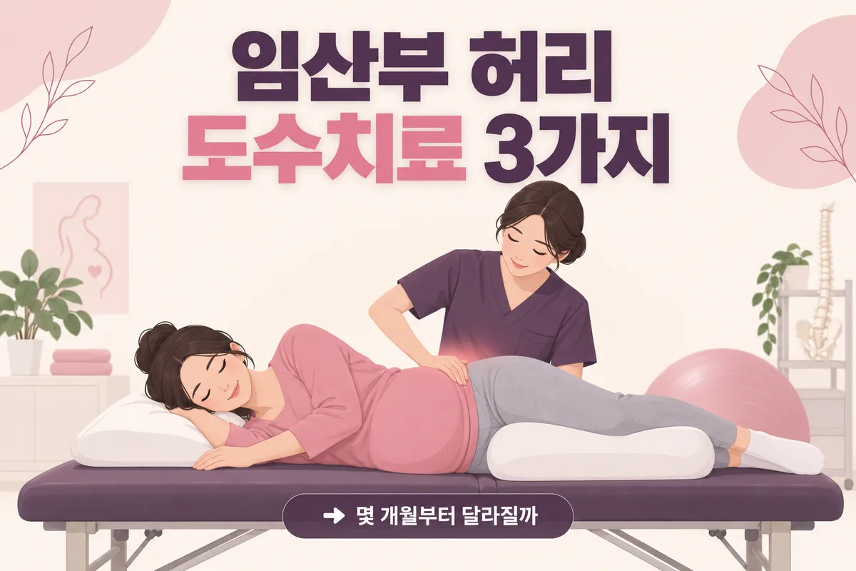 임산부 허리통증 치료 도수치료로 효과본 3가지 방법