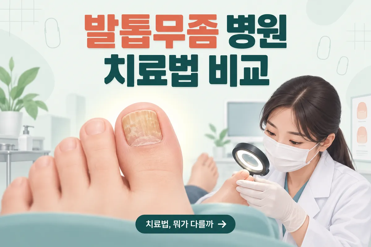 안산 발톱무좀 병원 고잔동 선부동 치료법 비교
