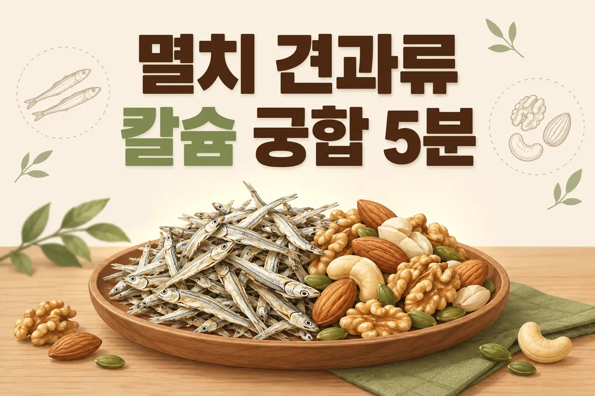 멸치 견과류 효능 칼슘 흡수 궁합까지 5분 정리