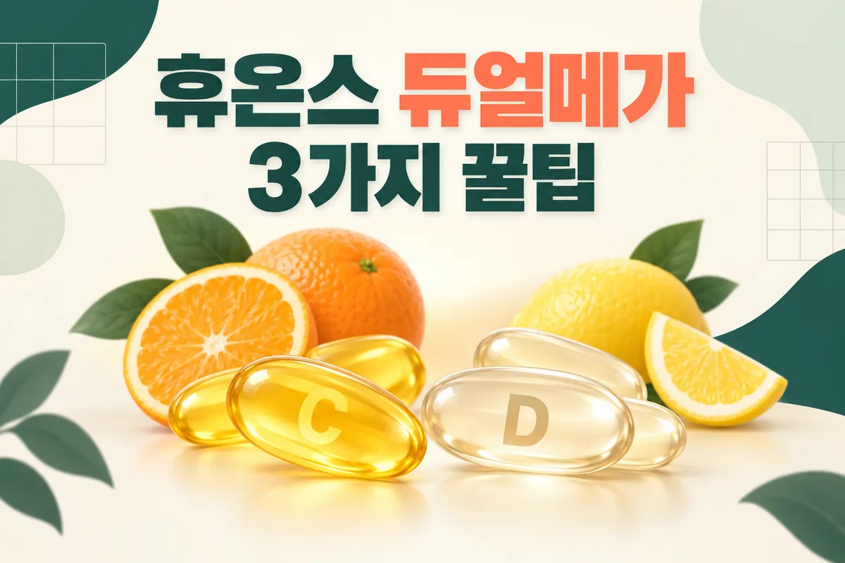 휴온스비타민C&D 듀얼메가 성분 비교 3가지 꿀팁