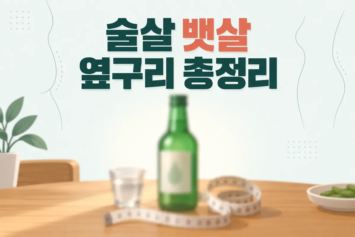 술살 뱃살 빼는 법 총정리, 옆구리살까지 함께 관리