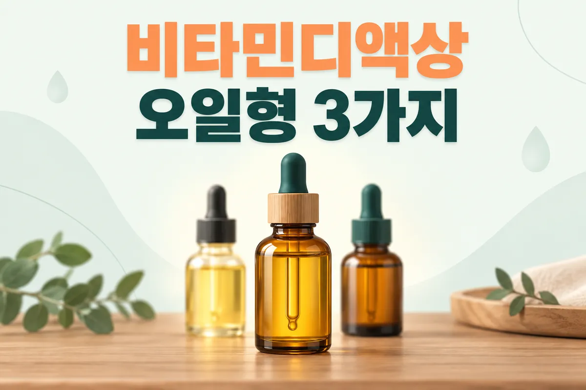 비타민디액상 추천 순위, 흡수율 좋은 오일형 3가지