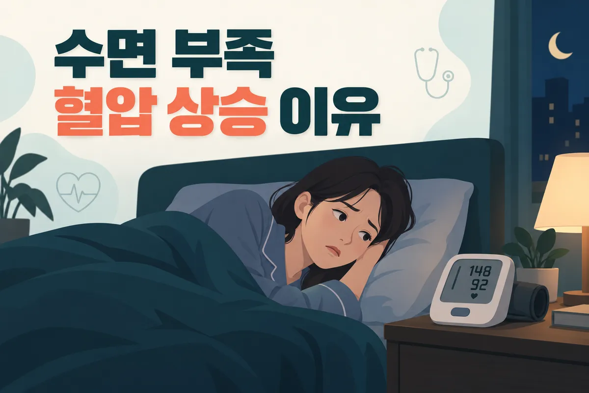 수면 부족 혈압 상승 이유, 자율신경 영향과 예방법